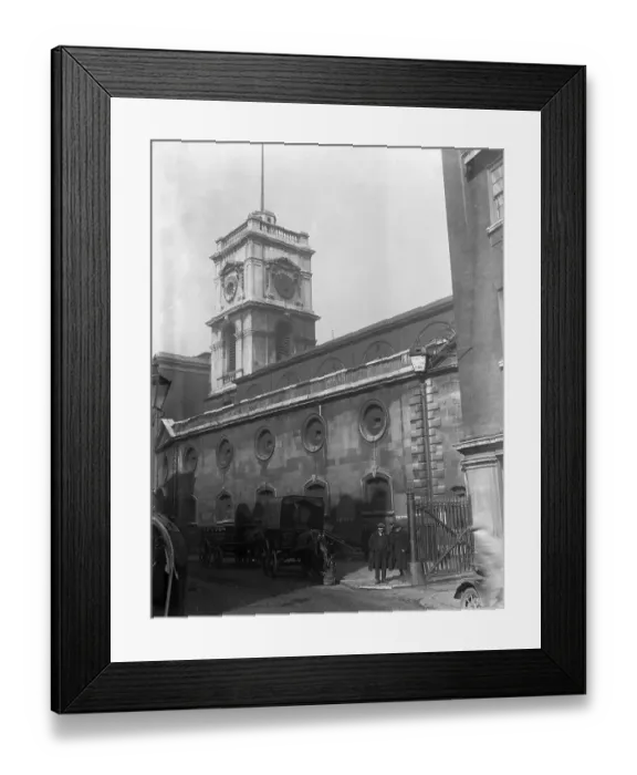Framed Print : Church of St Olave, Tooley Street, London Bridge. One of the doomed city churches