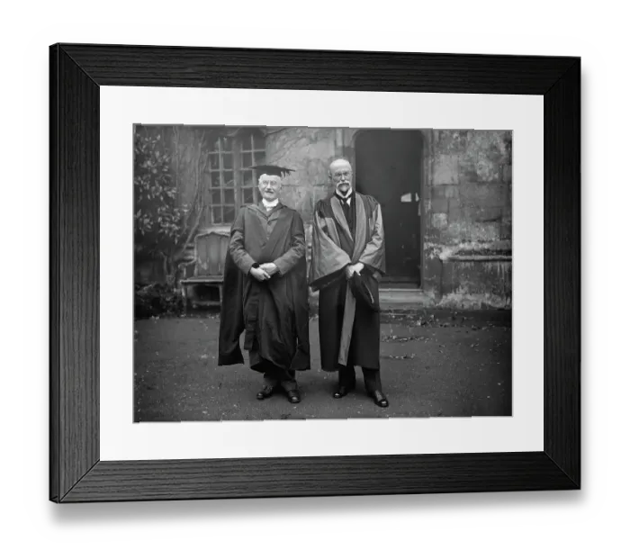 Framed Print : President Masaryk receives Oxford degree. President Masaryk with the Vice Chancellor Framed Print : President Masaryk receives Oxford degree. President Masaryk with the Vice Chancellor