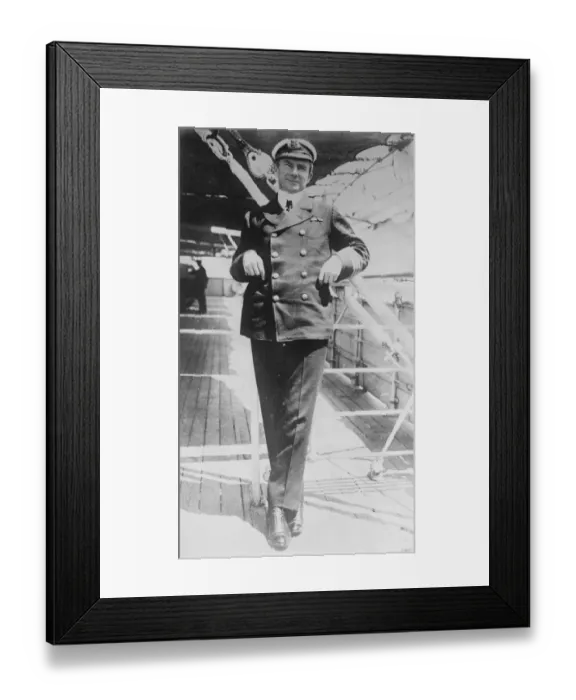 Framed Print : Captain Rostron, CBE, Personal Aide-de-Camp to the king 25 February 1924 Framed Print : Captain Rostron, CBE, Personal Aide-de-Camp to the king 25 February 1924