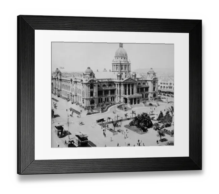 Framed Print : Town Hall, Durban, Natal, South Africa 1924 Framed Print : Town Hall, Durban, Natal, South Africa 1924