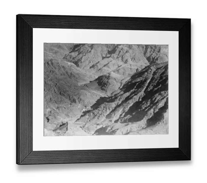 Framed Print : The Khyber Pass in the Hindu Kush mountain range. Typical frontier country. 2