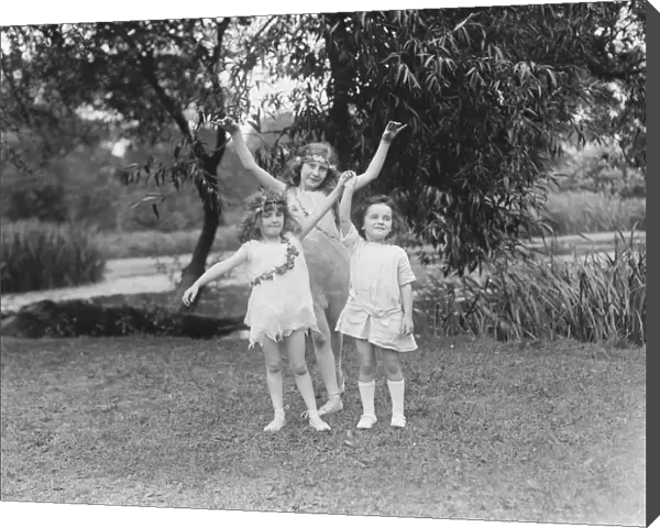 Miss Italia Contis pupils dancing for the officers garden fete 23 July 1920
