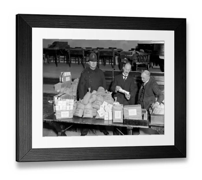 Framed Print : £66, 000 was the sum involved in this years annual share out of the Broadway Congregational Framed Print : £66, 000 was the sum involved in this years annual share out of the Broadway Congregational
