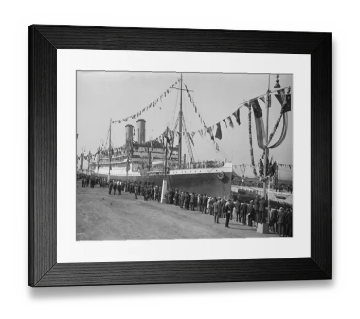Framed Print : Opening of new Tilbury dock. SS Oronsay. 26 September 1929 Framed Print : Opening of new Tilbury dock. SS Oronsay. 26 September 1929