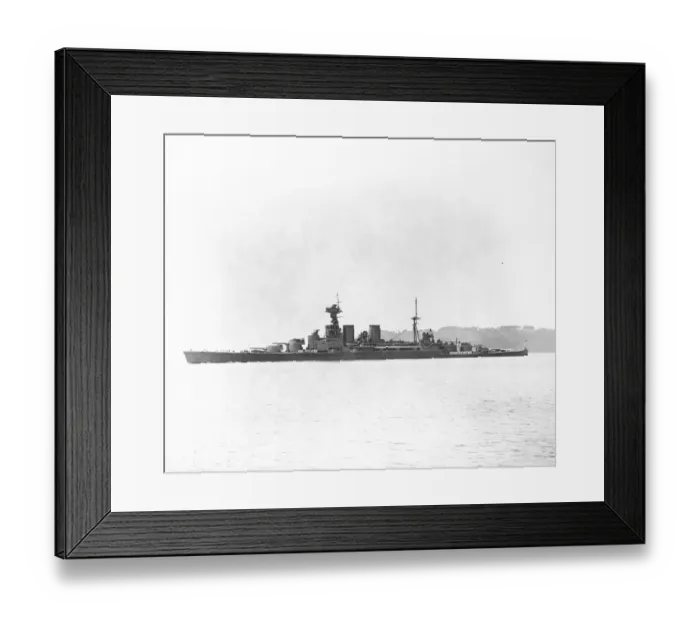 Framed Print : HMS Hood after refit HMS Hood the flagship of the 1st Battle Cruiser Squadron of Framed Print : HMS Hood after refit HMS Hood the flagship of the 1st Battle Cruiser Squadron of