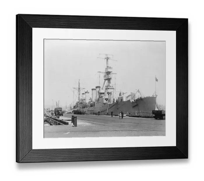 Framed Print : Four Killed and 18 injured in explosion on new American scout cruiser. One officer