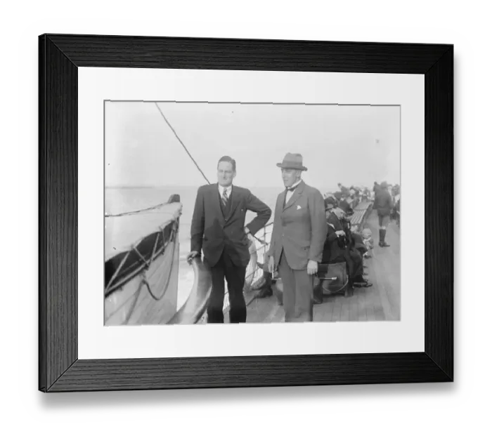 Framed Print : River trip to Margate on the Royal Soveriegn Mr James McGregor ( right ) Framed Print : River trip to Margate on the Royal Soveriegn Mr James McGregor ( right )