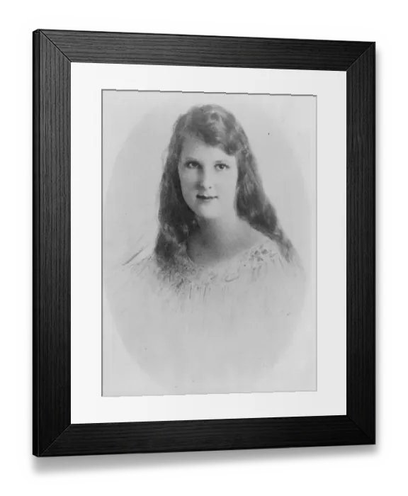 Framed Print : HRH Princess Giovanna of Savoy, the youngest daughter of King Victor and Queen
