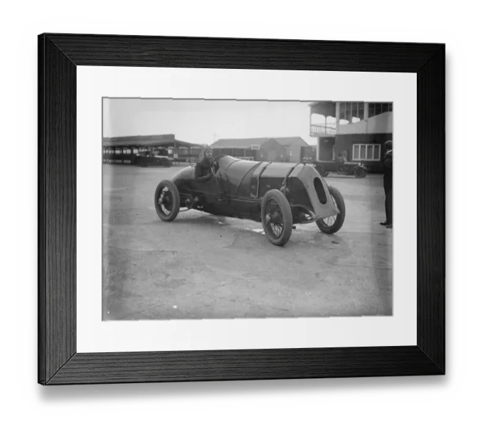 Framed Print : Mr C J Cobbat the wheel of Mr Wards fiat ) competing in gold cup ). 3 April 1926 Framed Print : Mr C J Cobbat the wheel of Mr Wards fiat ) competing in gold cup ). 3 April 1926