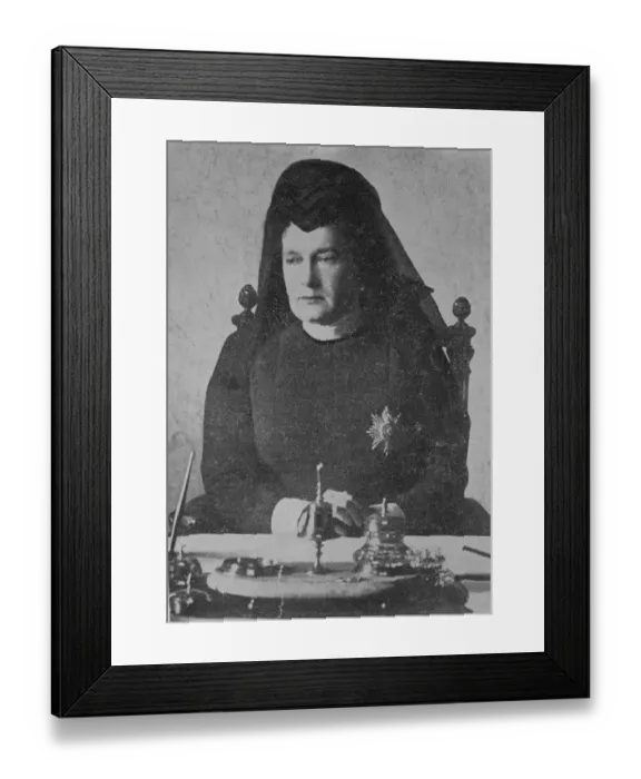 Framed Print : The Dowager Empress of Russia. 16 December 1924