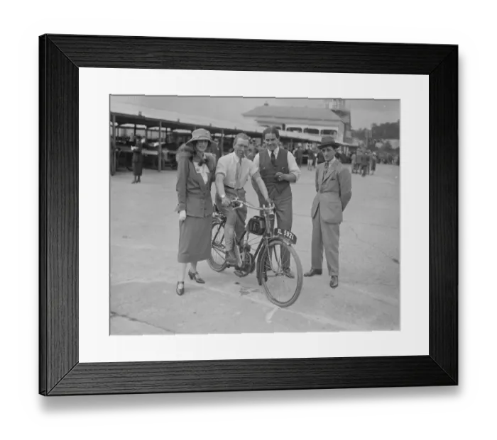 Framed Print : Motorcycling to all A new cycle which costs only ? 22 and does an average of 30 Framed Print : Motorcycling to all A new cycle which costs only ? 22 and does an average of 30