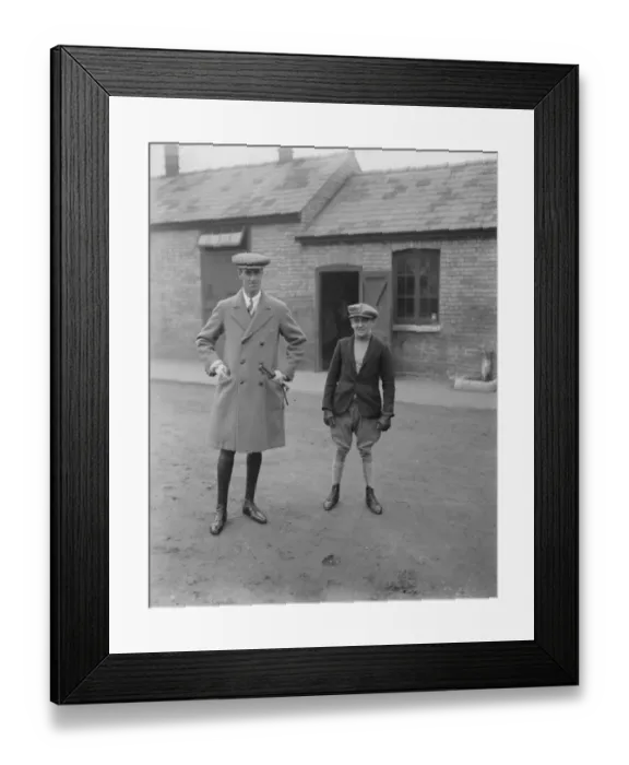 Framed Print : The Kings trainer and jockey. Mr W Jarvis has been appointed to succeed Mr R Framed Print : The Kings trainer and jockey. Mr W Jarvis has been appointed to succeed Mr R