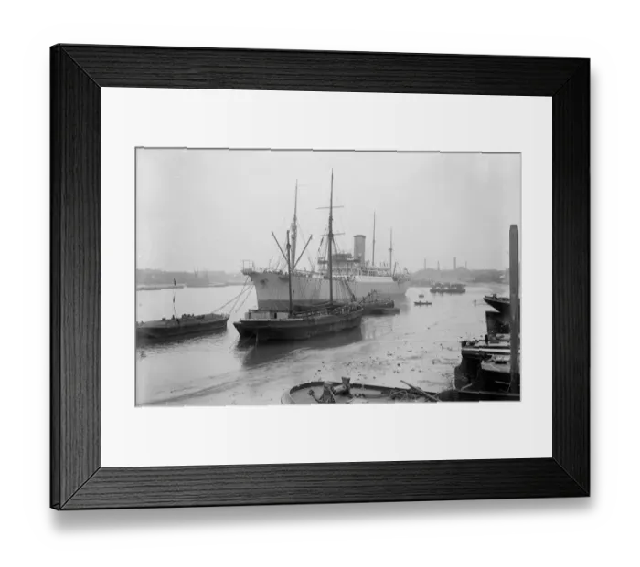 Framed Print : Worlds largest cable steamer to lay the worlds longest cable; new 9, 000 Framed Print : Worlds largest cable steamer to lay the worlds longest cable; new 9, 000