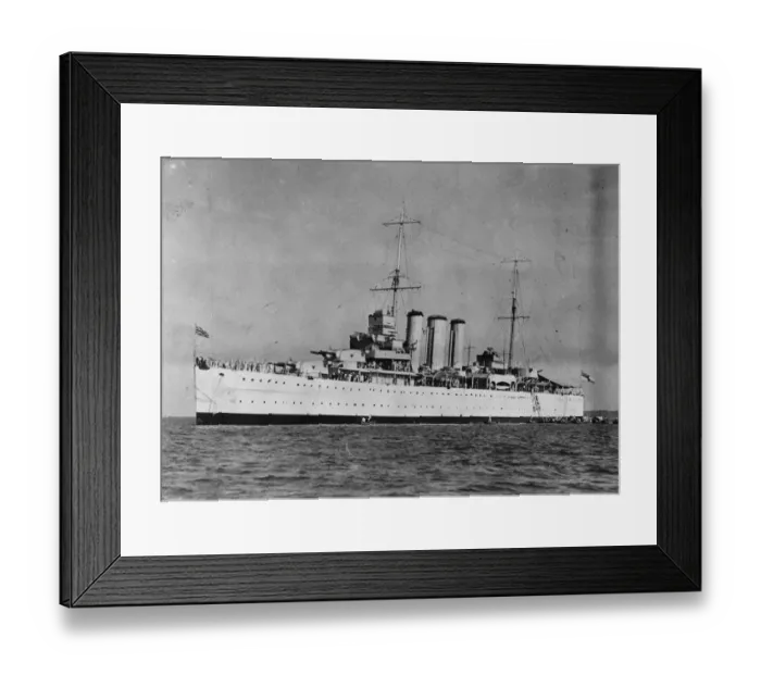 Framed Print : HMS Cornwall, County Class heavy cruiser, off Wei Hai Wei, China. 1928 Framed Print : HMS Cornwall, County Class heavy cruiser, off Wei Hai Wei, China. 1928