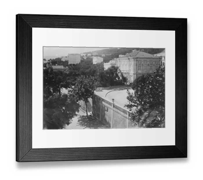 Framed Print : San Remo Casino re - opened. The Casino, viewed from the Public Gardens at San Remo Framed Print : San Remo Casino re - opened. The Casino, viewed from the Public Gardens at San Remo