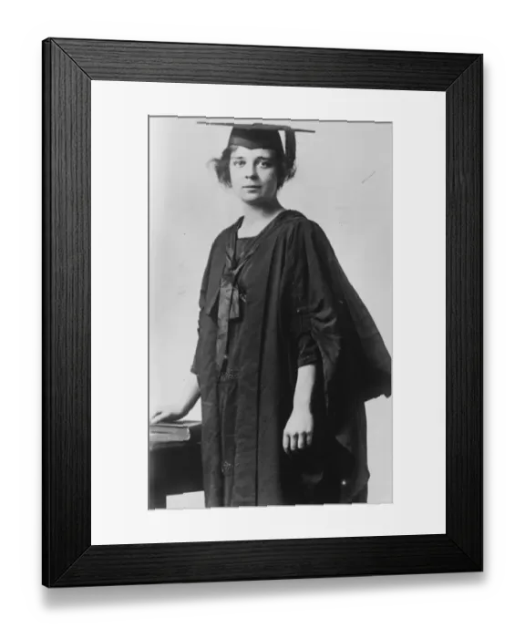 Framed Print : All round American sportswoman appointed pastor of Derbyshire baptist church. Miss V Hedger