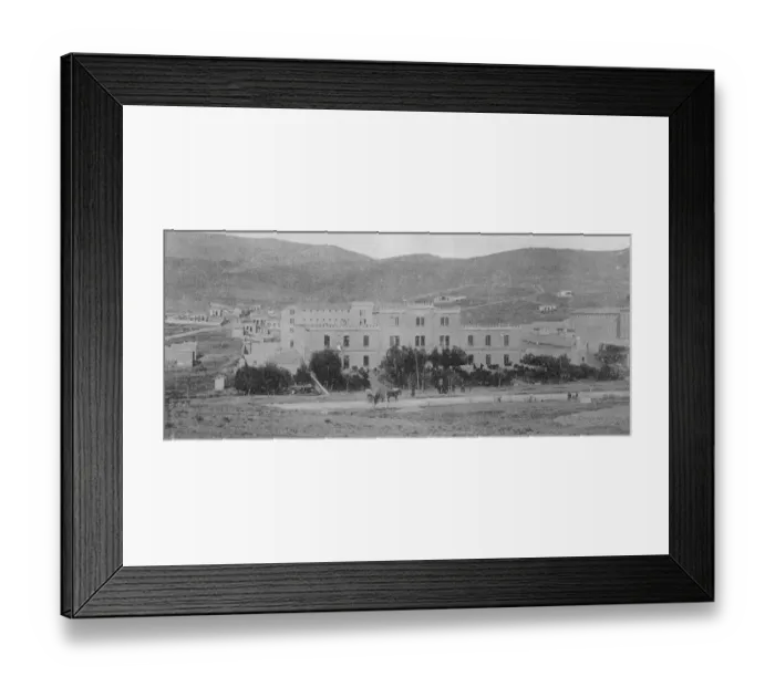 Framed Print : The Greek executions. The Averoff Prison, Athens, where the ex Greek Ministers Framed Print : The Greek executions. The Averoff Prison, Athens, where the ex Greek Ministers