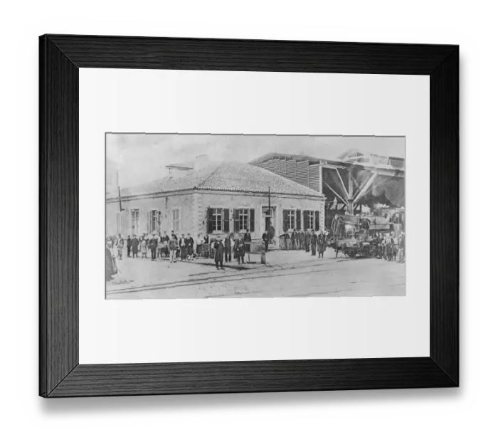 Framed Print : Smyrna on the Aegean coast of Turkey The Aidin Railway Station 18 September 1922 Framed Print : Smyrna on the Aegean coast of Turkey The Aidin Railway Station 18 September 1922