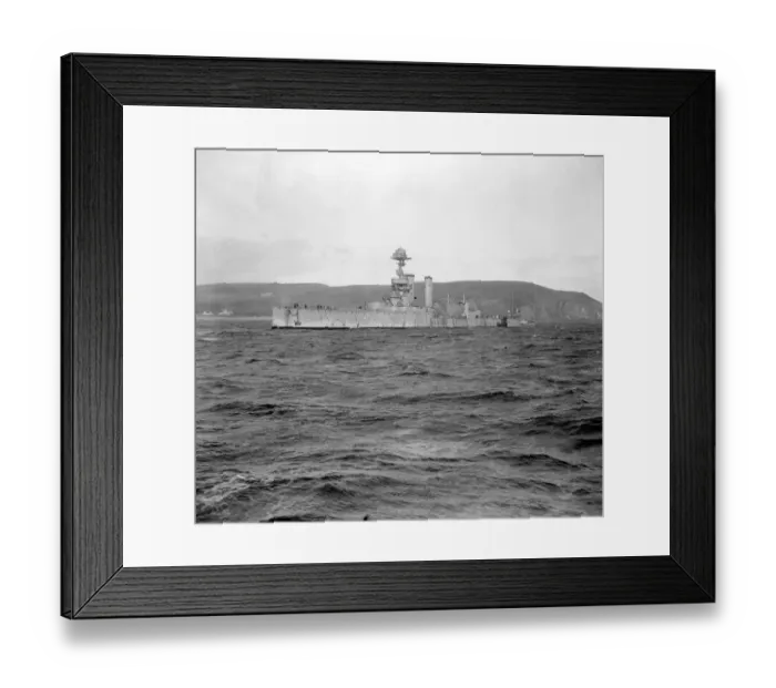 Framed Print : The Atlantic Fleet at Moray Firth. Old dreadnought Centurion now used as a target ship Framed Print : The Atlantic Fleet at Moray Firth. Old dreadnought Centurion now used as a target ship