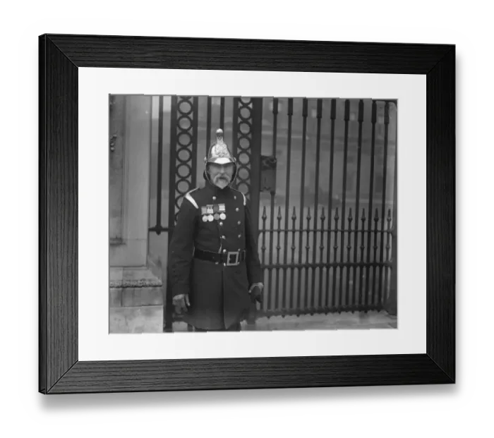 Framed Print : Kings medal for brave fire fighters Supt H Beckwith, of the Stockton Fire Brigade Framed Print : Kings medal for brave fire fighters Supt H Beckwith, of the Stockton Fire Brigade