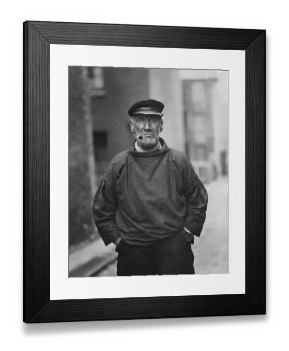 Framed Print : To present fishermans mace to the Prince of Wales. James George Chatfield, aged 73 Framed Print : To present fishermans mace to the Prince of Wales. James George Chatfield, aged 73
