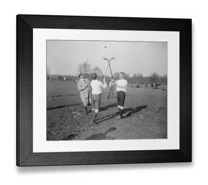 Framed Print : The Annual Shinty match of the London Camanachd Club played at the Windmill on Wimbeldon Common Framed Print : The Annual Shinty match of the London Camanachd Club played at the Windmill on Wimbeldon Common