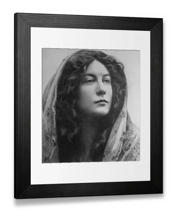 Framed Print : Former stage star becomes a millionairess in her own right. Mrs August Belmont