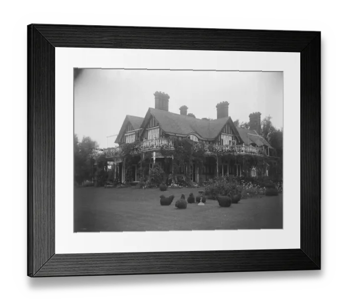 Framed Print : Cleeves Court. Streatley on Thames. Residence of Sir James Craig. 1924 Framed Print : Cleeves Court. Streatley on Thames. Residence of Sir James Craig. 1924