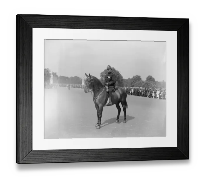 Framed Print : Well Known Police Superintendent Retires Superintendent William Hopkins M V O of A Framed Print : Well Known Police Superintendent Retires Superintendent William Hopkins M V O of A