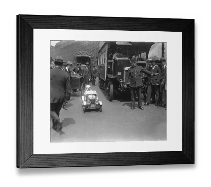 Framed Print : Londons Little Wonder Car A miniture motorcar which is eletrically driven. Complete Framed Print : Londons Little Wonder Car A miniture motorcar which is eletrically driven. Complete