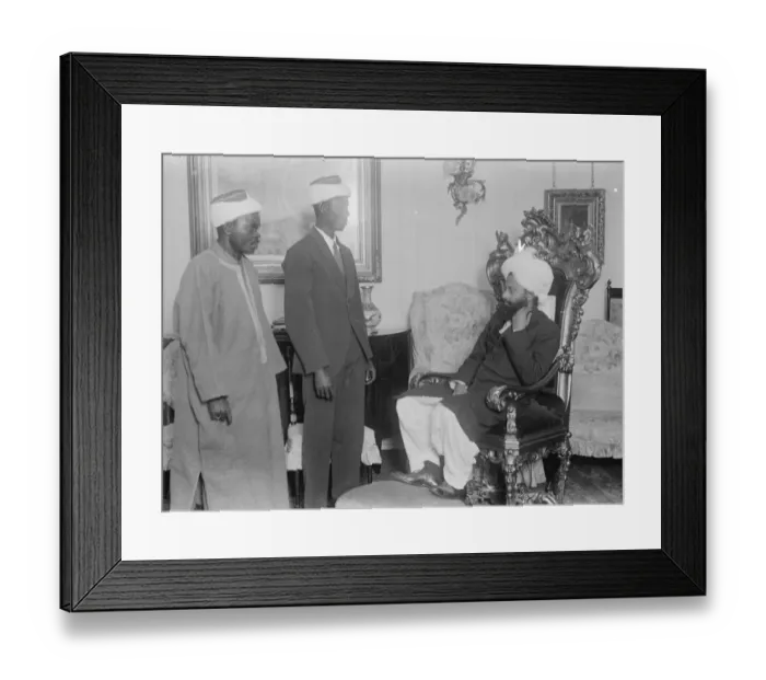 Framed Print : Head of Ahmadia Movement in Islam holds reception in London. His Holiness the Khalifa tul masih Framed Print : Head of Ahmadia Movement in Islam holds reception in London. His Holiness the Khalifa tul masih