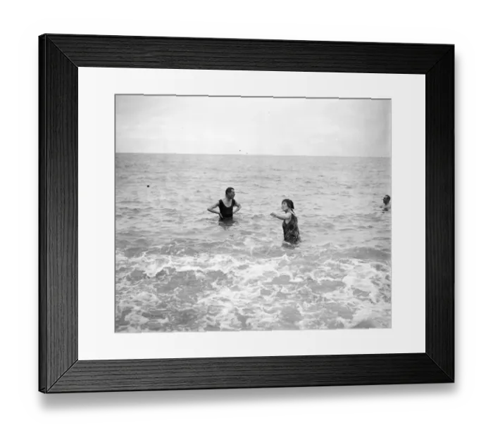 Framed Print : New seaside resort attracts social stars. The season at Pourville su Mer, has just begun Framed Print : New seaside resort attracts social stars. The season at Pourville su Mer, has just begun