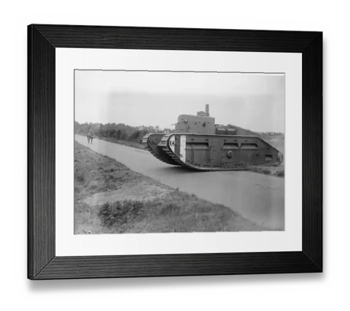 Framed Print : The Royal visit to Aldershot. Field operations by Infantry with Tanks. 23 May 1922 Framed Print : The Royal visit to Aldershot. Field operations by Infantry with Tanks. 23 May 1922