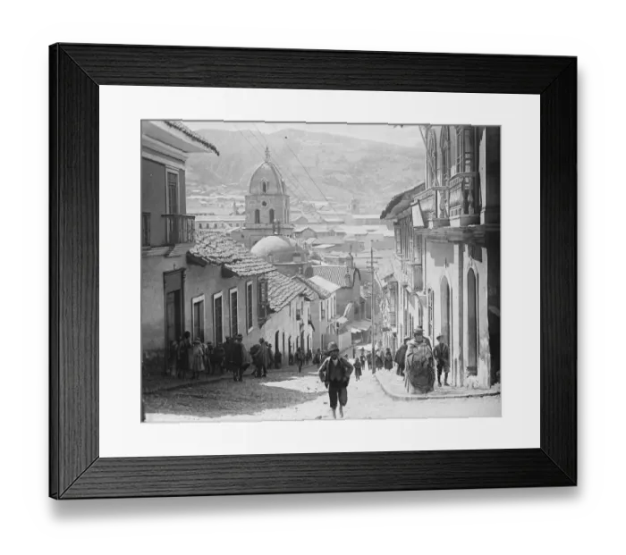 Framed Print : A general view of La Paz, Bolivia. 1 December 1928 Framed Print : A general view of La Paz, Bolivia. 1 December 1928