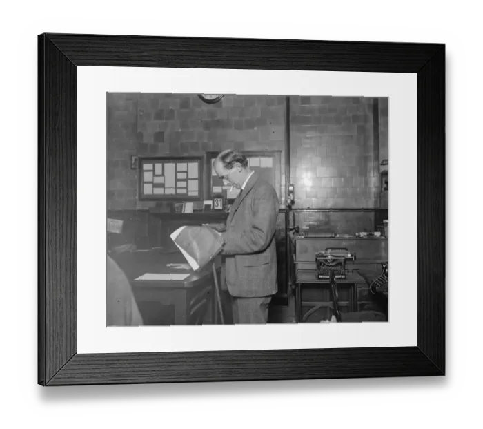 Framed Print : Mr Fairlie. 31 May 1927 Framed Print : Mr Fairlie. 31 May 1927