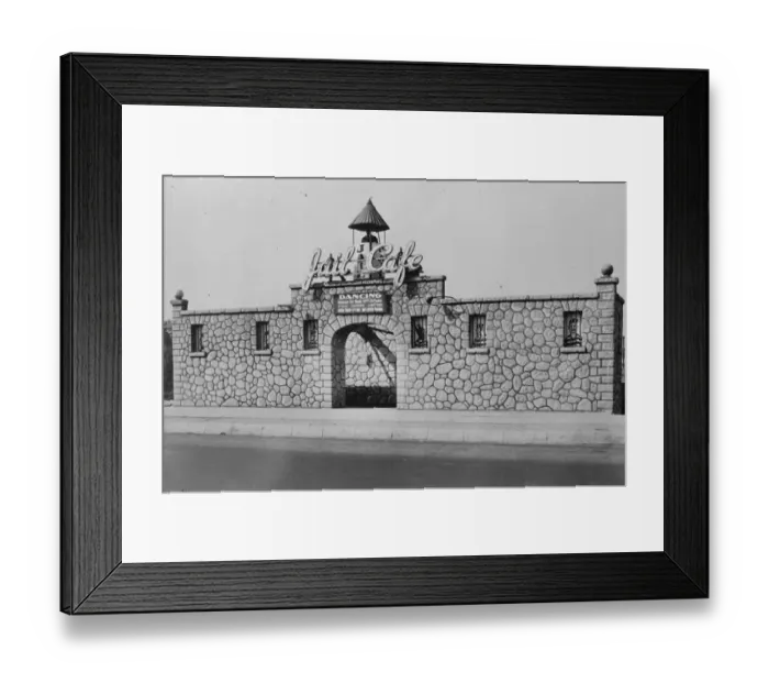 Framed Print : In a city of nightmare houses. From Los Angeles showing the jail cafe 17