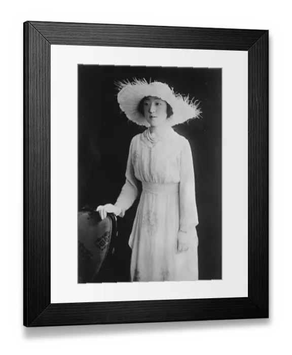 Framed Print : Charming new study of finacee of Japanese Crown Prince. This charming new study Framed Print : Charming new study of finacee of Japanese Crown Prince. This charming new study