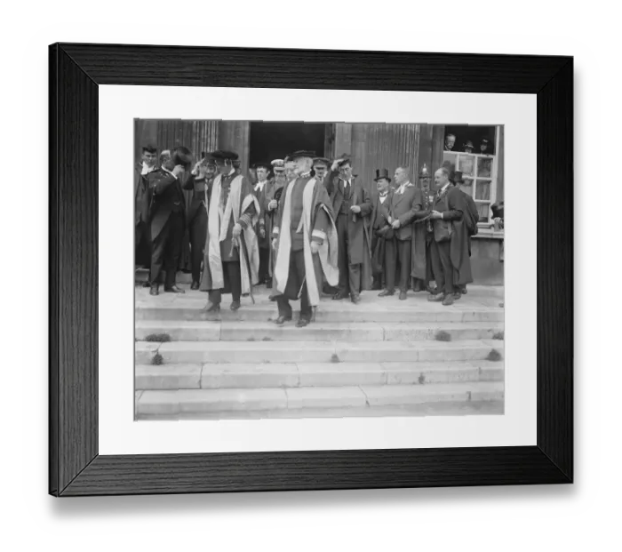 Framed Print : Honorary degrees at Cambridge Admiral Sims and the Prince of Wales 29 October 1920 Framed Print : Honorary degrees at Cambridge Admiral Sims and the Prince of Wales 29 October 1920