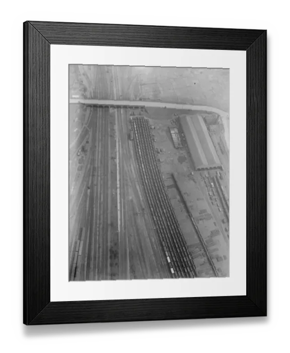 Framed Print : The Coal Crisis From the Air A remarkable photgraph taken from an aeroplane showing