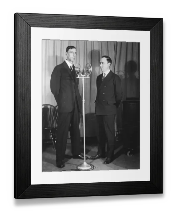 Framed Print : Prince William of Sweden broadcasting. Prince William of Sweden broadcasted from WEAF Framed Print : Prince William of Sweden broadcasting. Prince William of Sweden broadcasted from WEAF