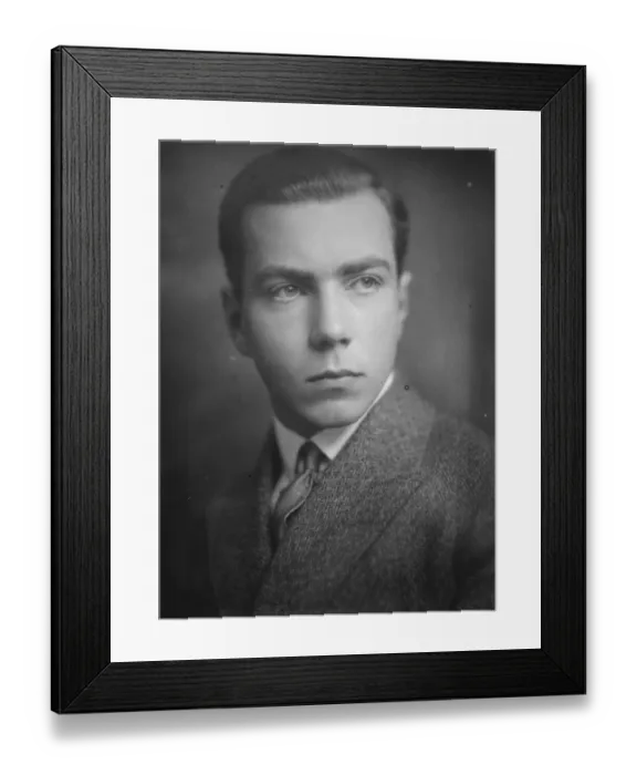 Framed Print : Prince Sigvard of Sweden, second son of the Crown Prince, who is to spend part Framed Print : Prince Sigvard of Sweden, second son of the Crown Prince, who is to spend part