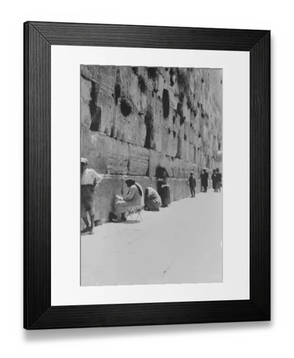 Framed Print : Jerusalem - The Wailing Wall. Undated Framed Print : Jerusalem - The Wailing Wall. Undated