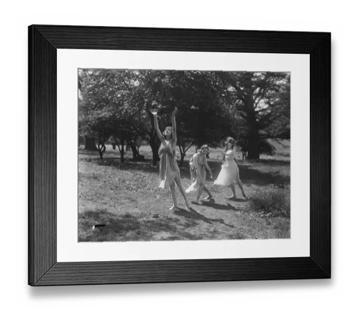Framed Print : Miss Helen May pupils in Richmond Park 8 May 1921 Framed Print : Miss Helen May pupils in Richmond Park 8 May 1921