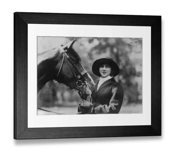 Framed Print : Royal Pantomine Artiste Princess Iieana of Romania who is an intrepid horsewoman Framed Print : Royal Pantomine Artiste Princess Iieana of Romania who is an intrepid horsewoman