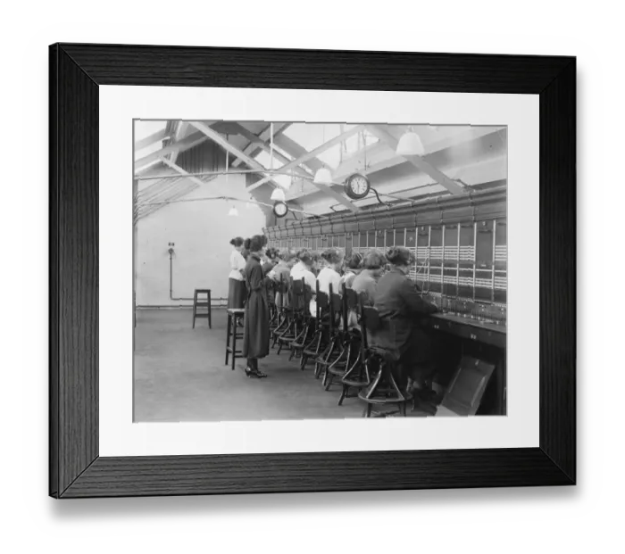 Framed Print : Is That Toll Operators at work on the new London Toll Exchange, Norwich Street Framed Print : Is That Toll Operators at work on the new London Toll Exchange, Norwich Street