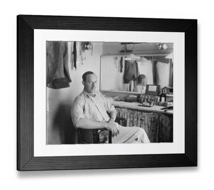 Framed Print : Earl in West End play. Earl Cowley is to appear in Our Betters at the Globe