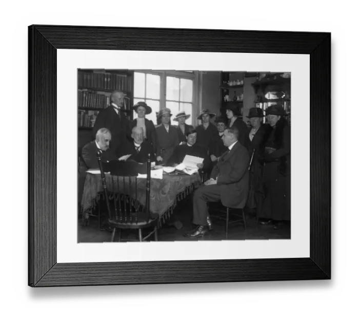 Framed Print : The distribution of the Duckett Charity for servants of long service. The Reverend Framed Print : The distribution of the Duckett Charity for servants of long service. The Reverend
