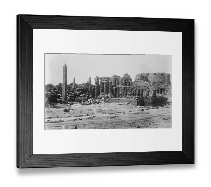 Framed Print : Famous temple in peril. It is reported that messages from Cairo state that Framed Print : Famous temple in peril. It is reported that messages from Cairo state that