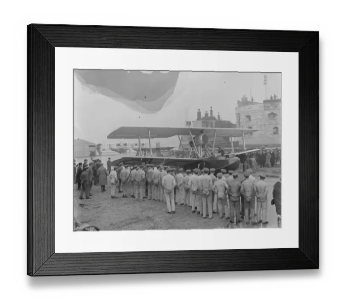 Framed Print : The start of the British round the world flight from Calshot aerodrome Southampton RAF Framed Print : The start of the British round the world flight from Calshot aerodrome Southampton RAF