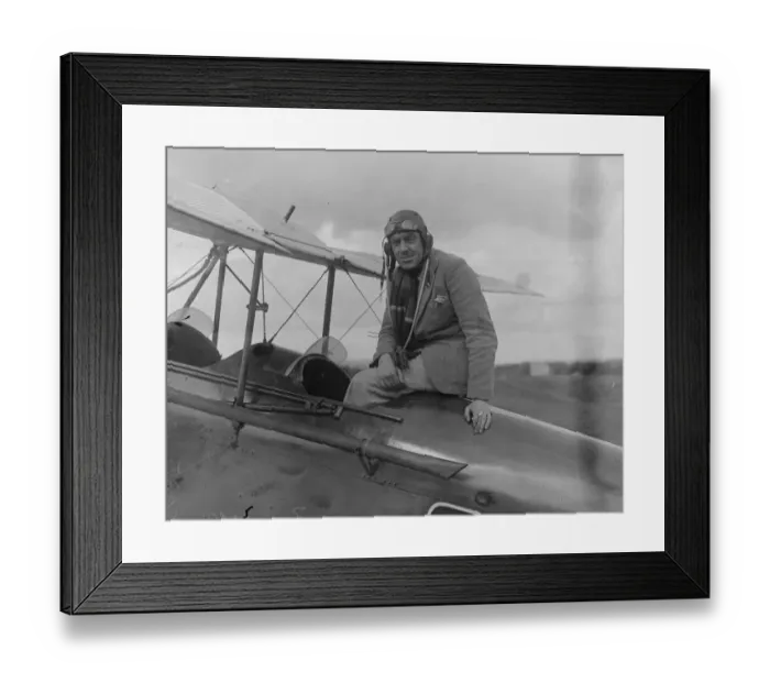 Framed Print : More women learning to fly. London pupils who show skill and coolness. Capt F G M Spark Framed Print : More women learning to fly. London pupils who show skill and coolness. Capt F G M Spark